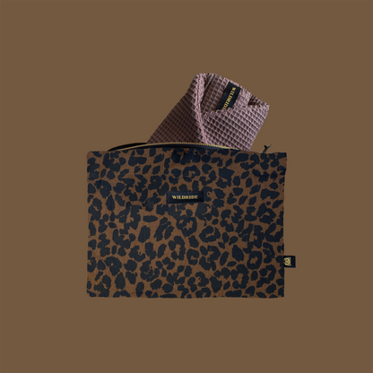 豹紋隨身包-Brown Leopard Pouch