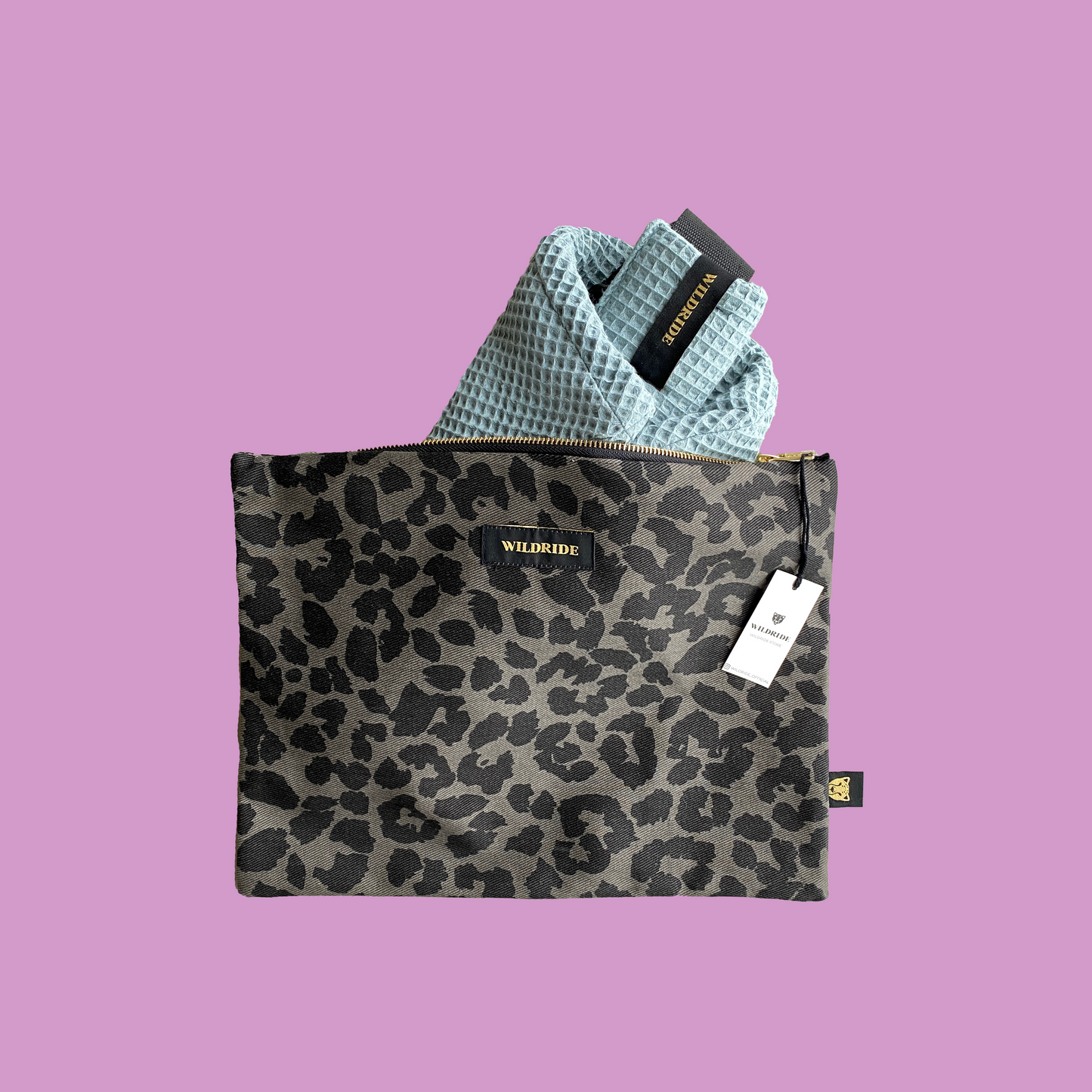 灰豹隨身包-Grey Leopard Pouch