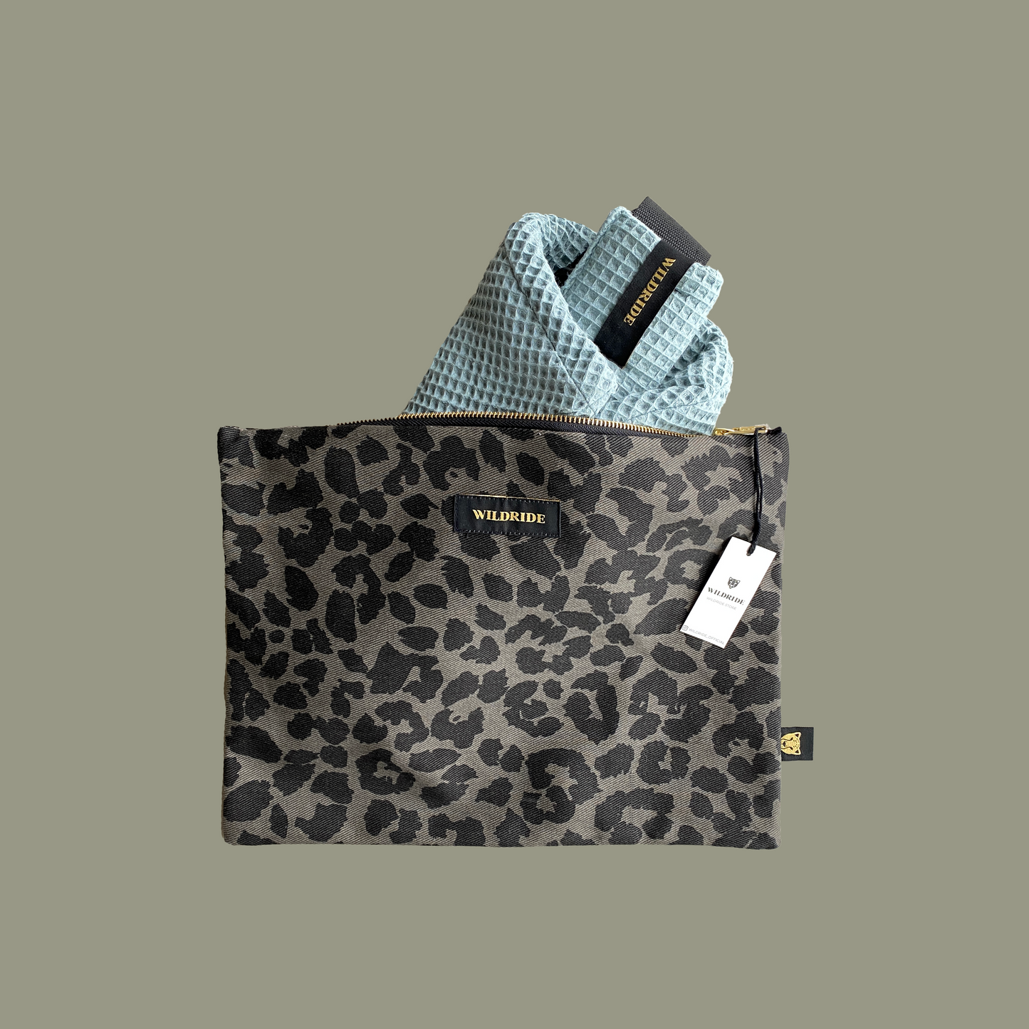 灰豹隨身包-Grey Leopard Pouch