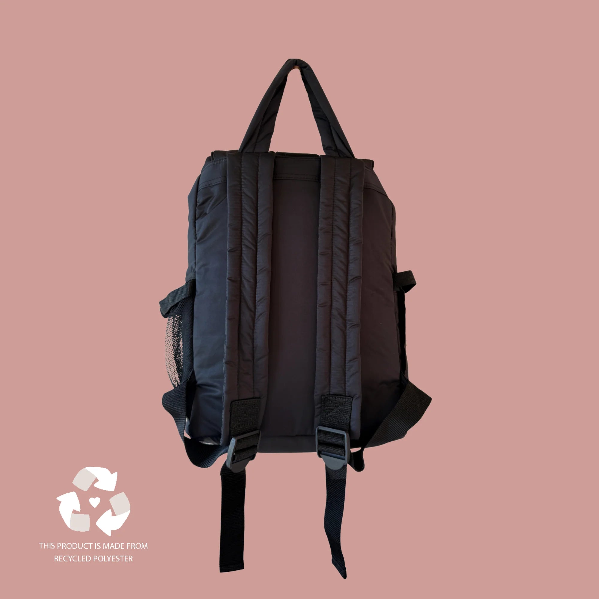 時尚媽媽包｜後背款｜百搭黑