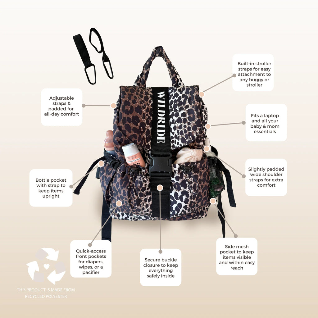 時尚媽媽包｜後背款｜薩凡納草原