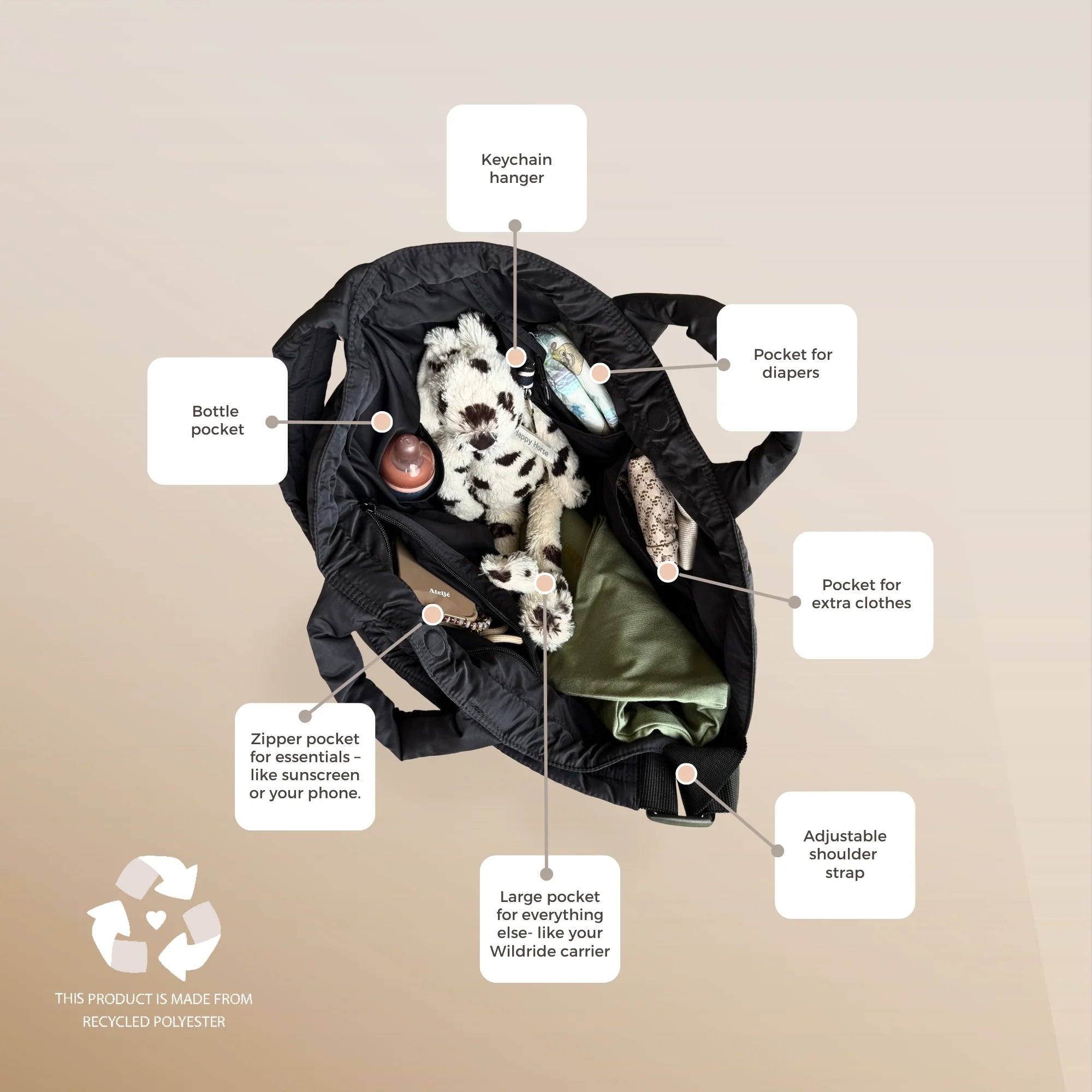 時尚肩背包｜百搭黑